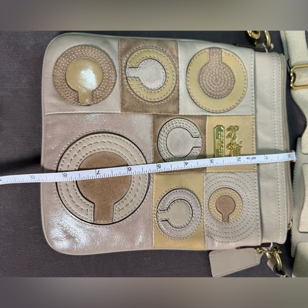 Coach Madison Mia Leather Patchwork Crossbody Bei… - image 7